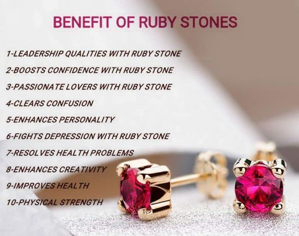 7.25 Carat Red Ruby Birthstone Gold Plated Adjustable Ring for Men and Women