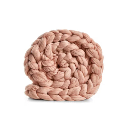Berenice 40 In. X 60 In. Blush Throw Blanket Cozy 100% Polyester