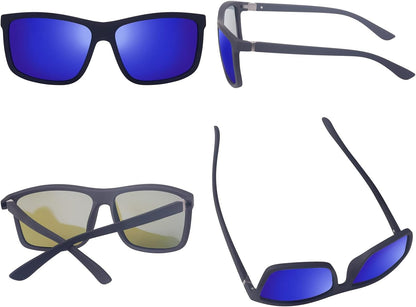 Men's Sports Polarized Sunglasses Square Frame Glasses NP1007