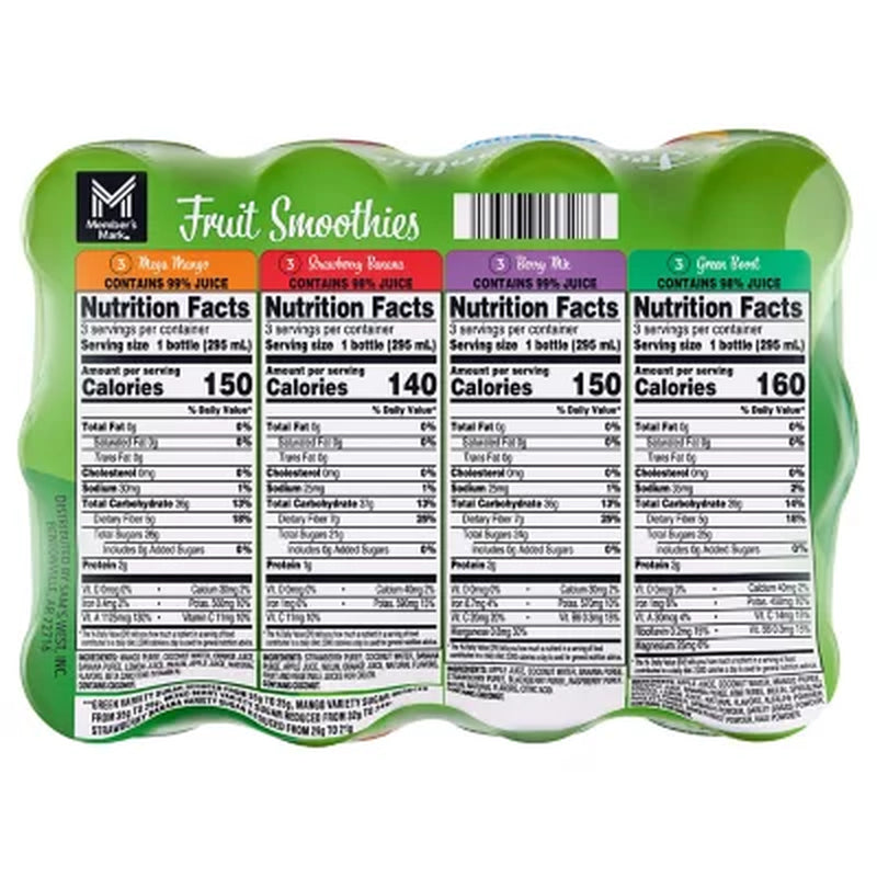 Member'S Mark Smoothie Variety Pack 10 Fl. Oz., 12 Pk.