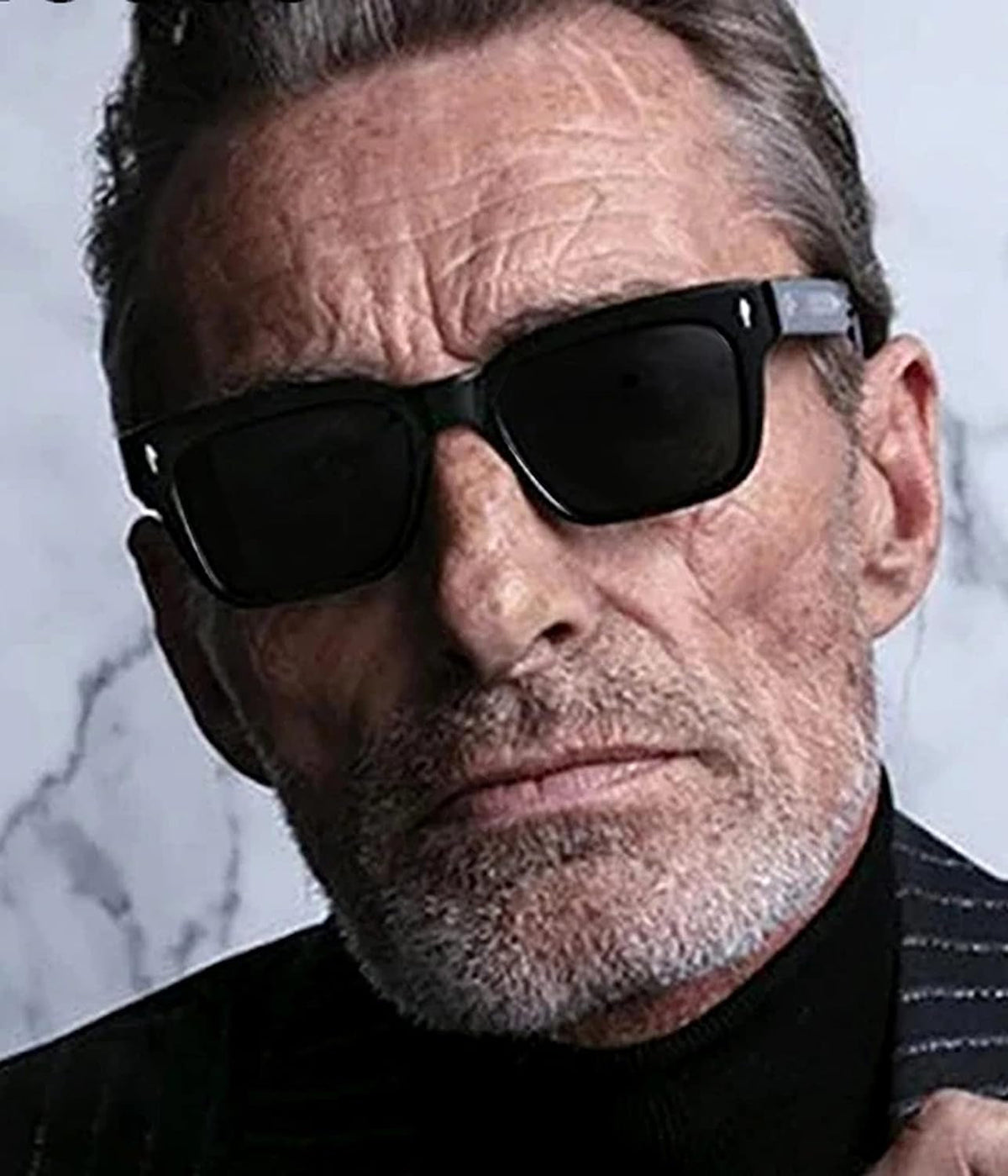 Square Frame Sunglasses for Women Men Trendy Chunky Rectangle Sun Glasses Black Shades UV400 Protection