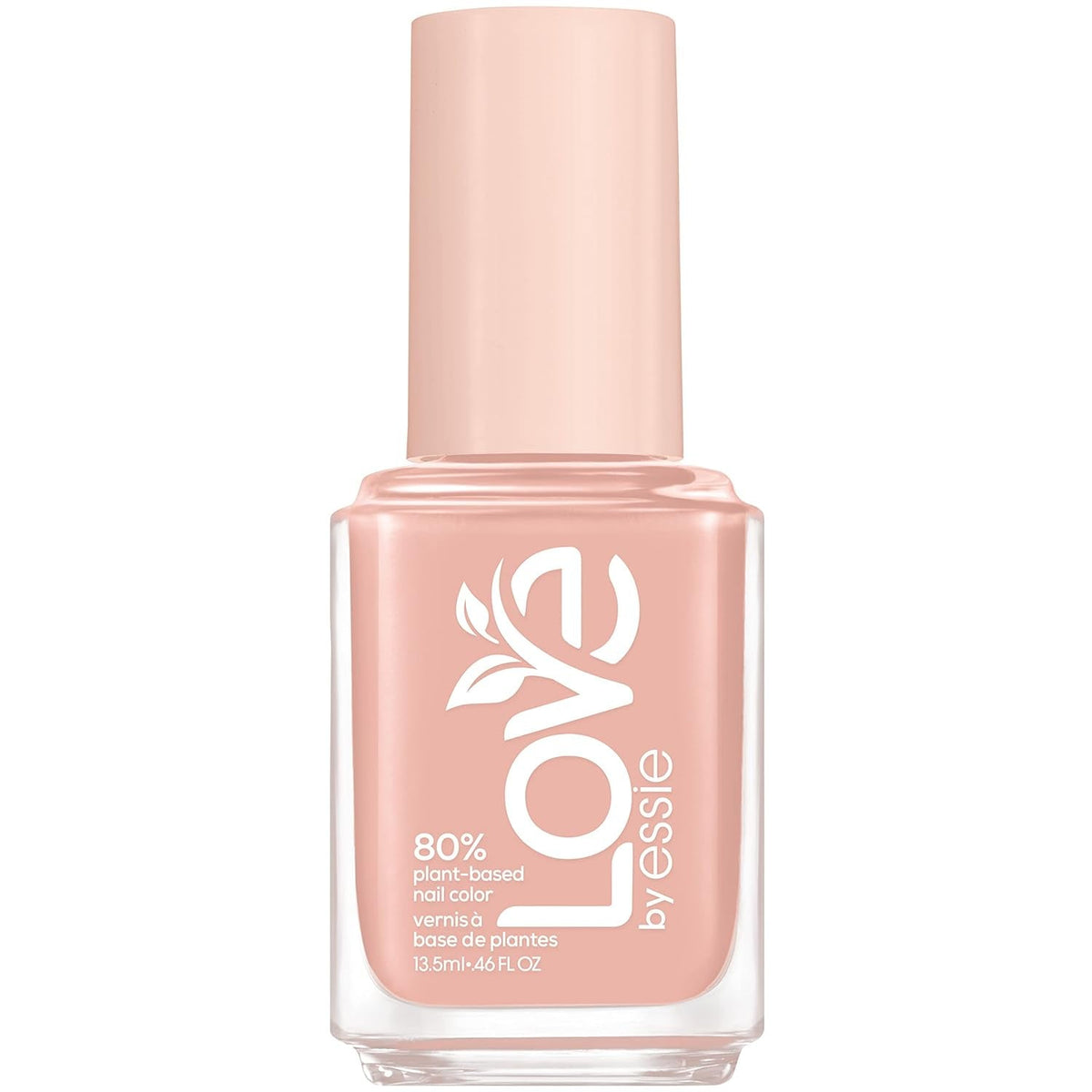 LOVE by  Nail Polish, 80% Plant-based, Salon-Quality, Vegan, White, Blessed Never Stressed, 0.46 Fl Oz