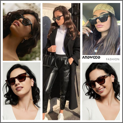 Cat Eye Sunglasses for Women Polarized Cateye Frames Fashion Vintage Square Classic Retro Sun Glasses