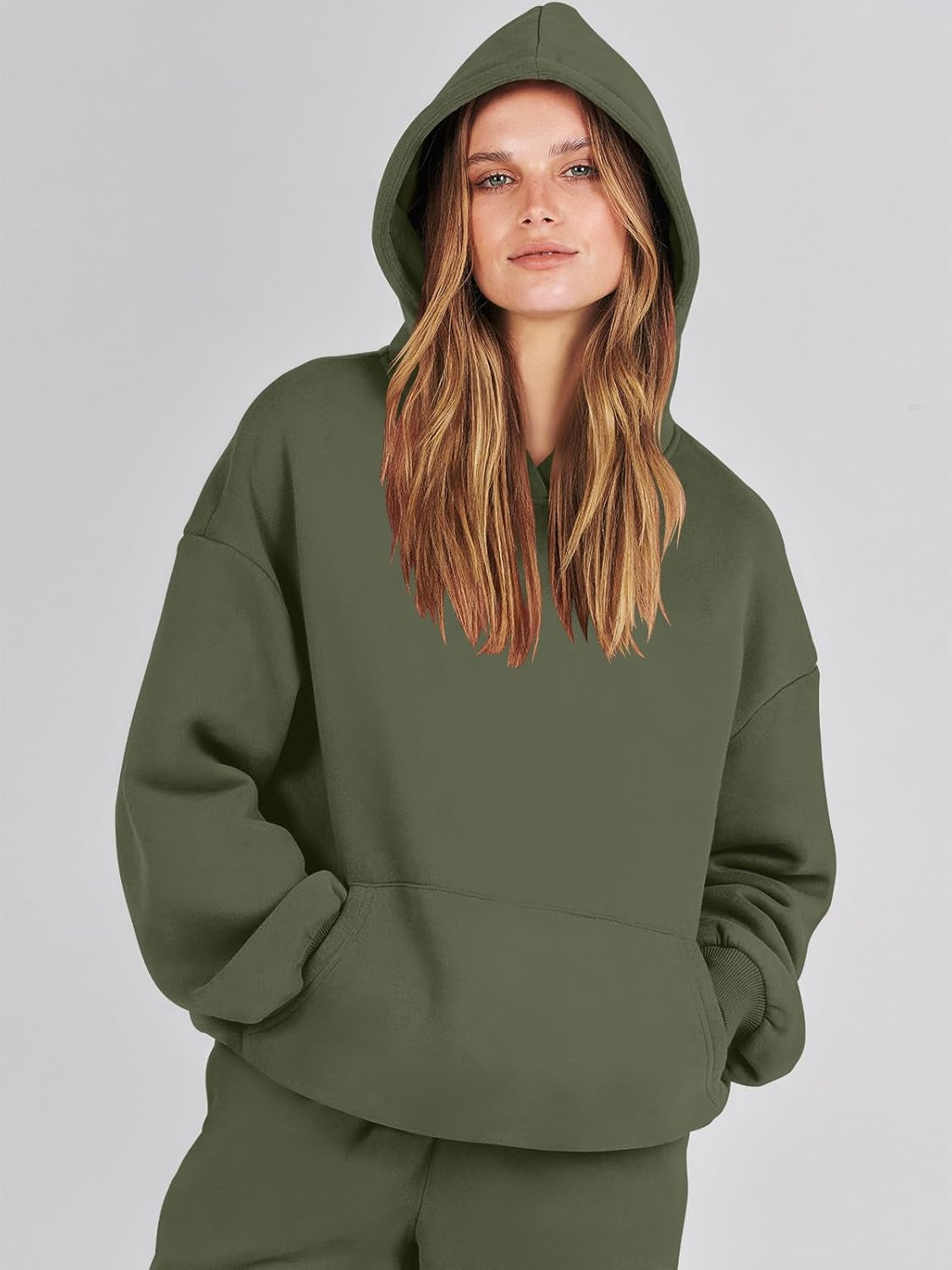 Womens 2 Piece Outfits Lounge Hoodie Oversized Sweatshirt Jogger Sweatpants Y2K Tracksuit Sweatsuit Set Fall Clothes