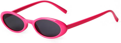 Trendy Oval Sunglasses Women 90’s Vintage Sun Glasses Fashion Tinted Glasses UV400 Protection