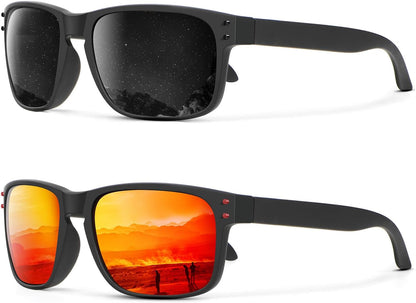 Polarized Sunglasses for Men and Women Vintage Style Sun Glasses for Fishing Running Driving with UV Protection