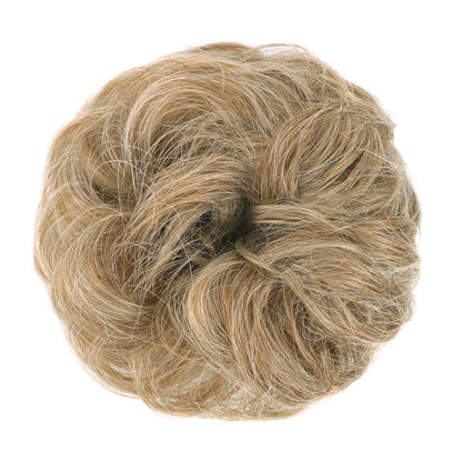 1PCS Messy Hair Bun Hair Scrunchies Extension Curly Wavy Messy Synthetic Chignon for Women (27/613#)