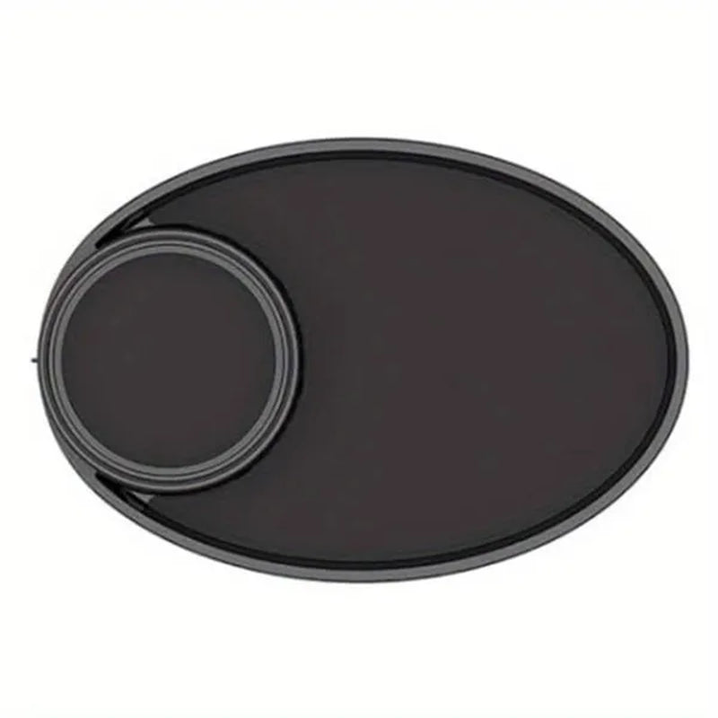 1pc Car Seat Snack Tray, Portable Cup Holder Plate, Toddler Car Seat Cup Holder Food Tray with Expandable Base, Cup Holder Tray for Car Seats, 360° Rotatable Car Seat Tray for Kids Travel