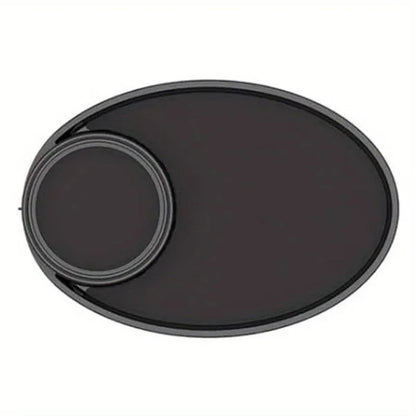1pc Car Seat Snack Tray, Portable Cup Holder Plate, Toddler Car Seat Cup Holder Food Tray with Expandable Base, Cup Holder Tray for Car Seats, 360° Rotatable Car Seat Tray for Kids Travel