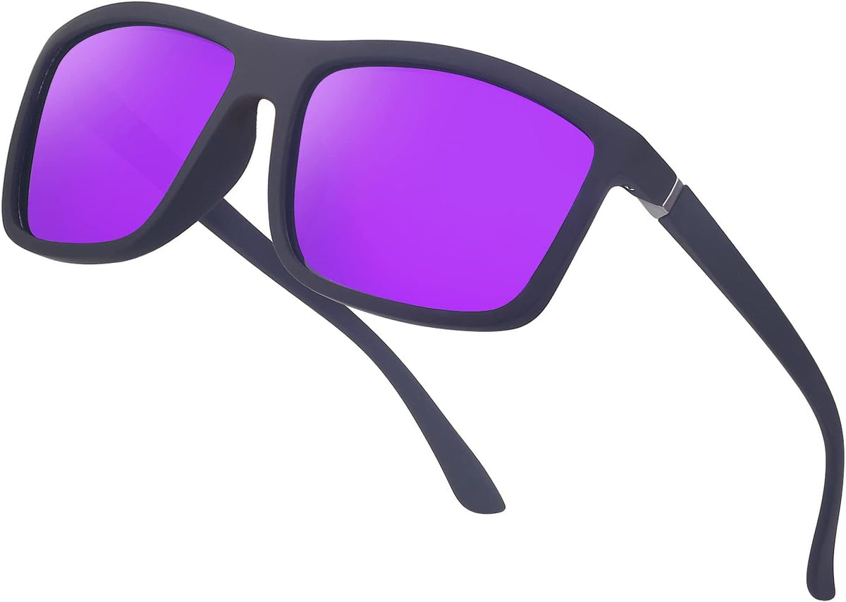 Men's Sports Polarized Sunglasses Square Frame Glasses NP1007