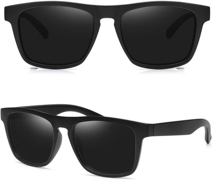 Polarized Sunglasses for Men Women UV Protection Square Frame Sport Fishing Driving Sunglasses
