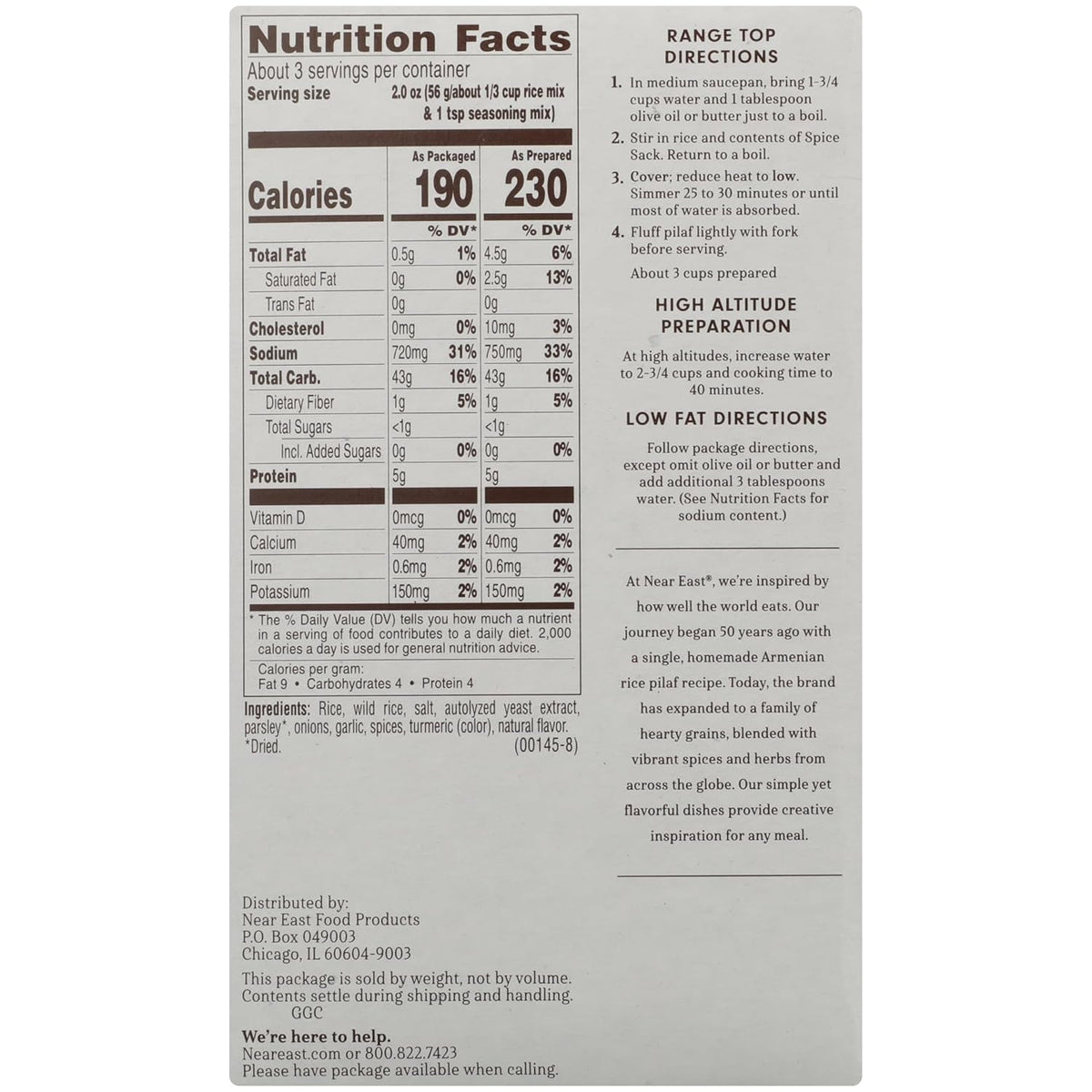 Long Grain and Wild Rice, 6 Oz