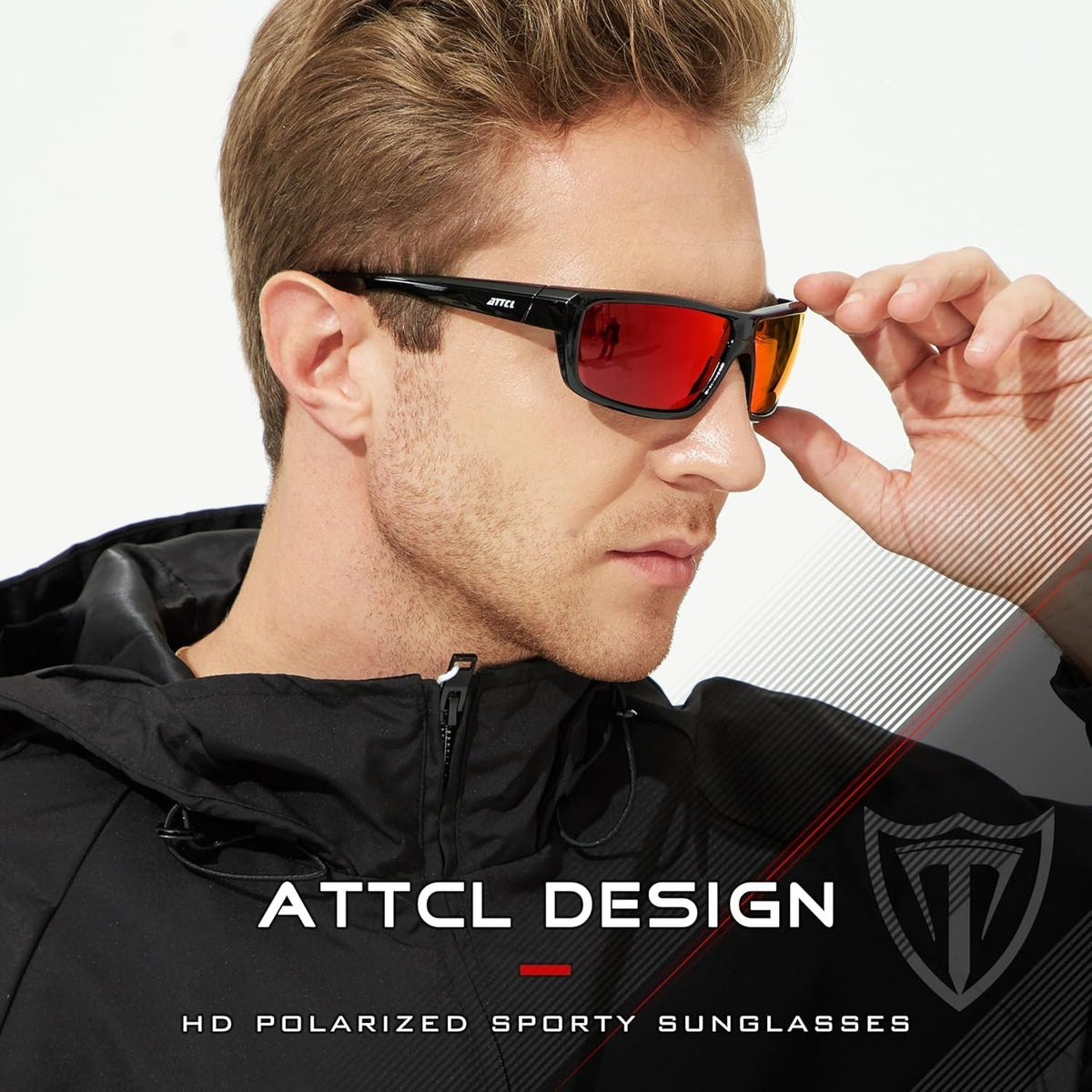 Polarized Wrap Sunglasses for Men - Fishing Sports Glasses UV Protection