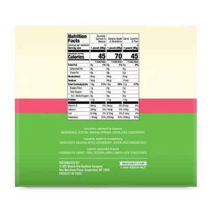 Beech-Nut Veggies and Fruities Stage 2 Baby Food, Variety Pack 3.5 Oz. Pouch, 18 Ct.