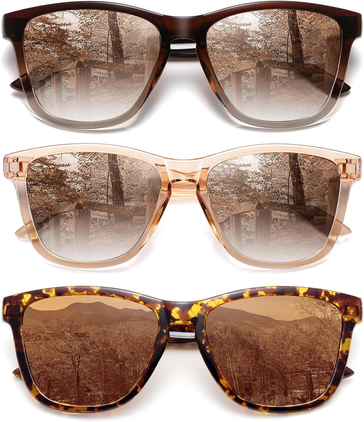 Polarized Sunglasses for Women Men Trendy Classic Retro Designer Style Fashion UV400 Protection