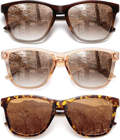Polarized Sunglasses for Women Men Trendy Classic Retro Designer Style Fashion UV400 Protection