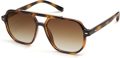 Retro Trendy Aviator Polarized Sunglasses Men Women Vintage 70s Square Stylish Frame Sun Glasses SJ2283