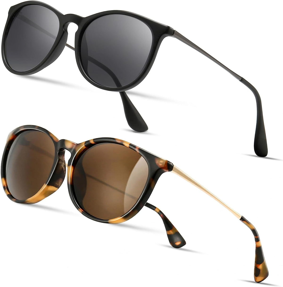 Vintage Round Sunglasses for Women Men Classic Retro Designer Style