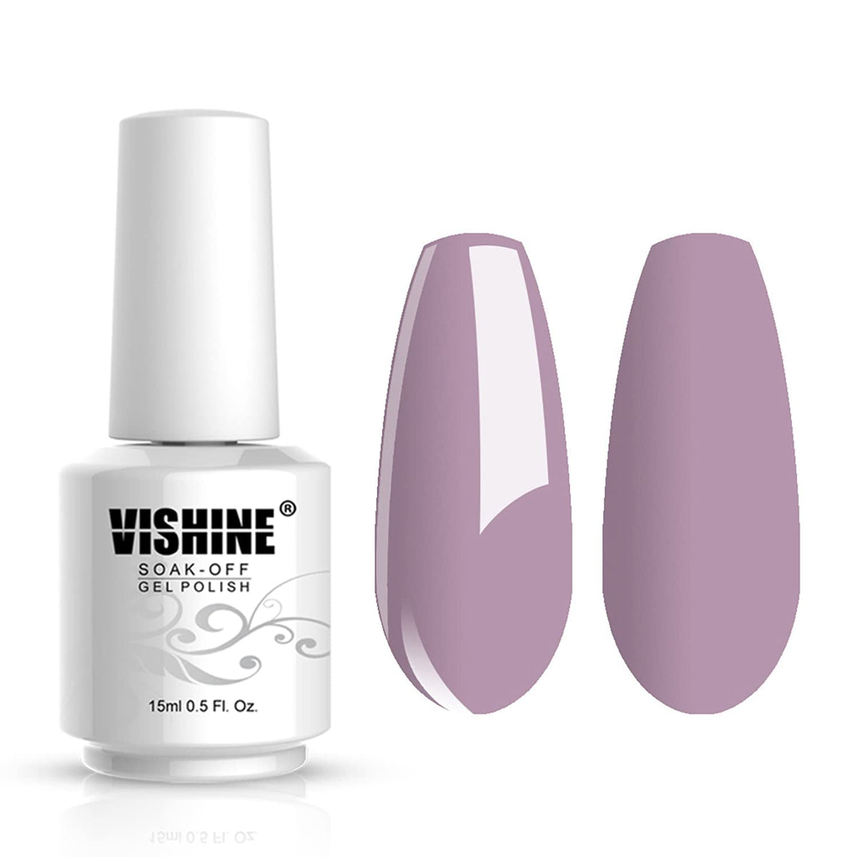 Nail Salon UV Manicure Polish Soak Off Gel Polish Nail Art Glitter White Smoke(788)