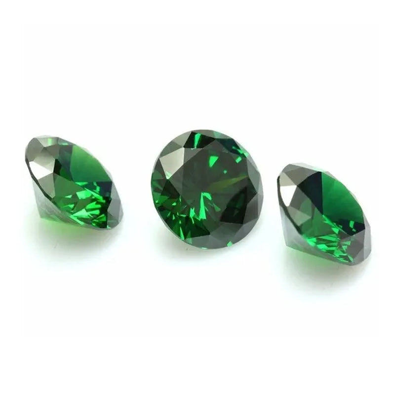 Stone of Life 3A Colombia Emerald Corundum Spinel Various Shapes Mosaic Jewelry Diy Green Gem AAA 5-7MM