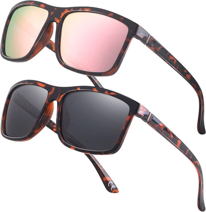Men's Sports Polarized Sunglasses Square Frame Glasses NP1007