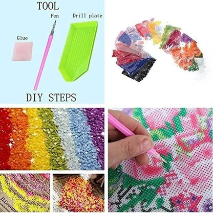 Full Dimond 100% 5D DIY Diamond Painting Kit Full Drill Diamond Painting Sets for Adult or Kid,Dragon Diamond Embroidery