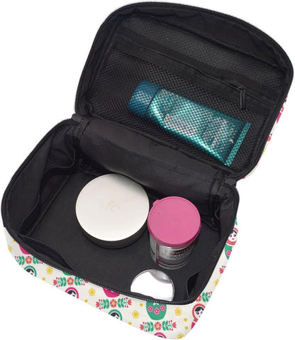 Russian Doll Matryoshka Women Toiletry Bag Travel Cosmetic Bag Large Capacity Makeup Bags