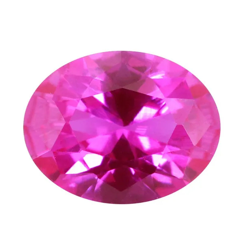 Brilliant Cut AAAAA Red Pink Ruby Pink Sapphire Oval Cut For Making Jewelry Rings