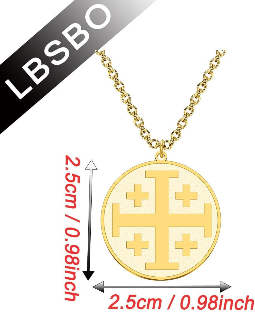 Religious Jewelry Cross Disc Pendant Necklace Greek Orthodox Jewelry