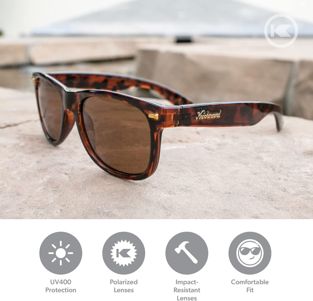 Fort Knocks Polarized Sunglasses for Men & Women - Impact Resistant Lenses & Full UV400 Protection