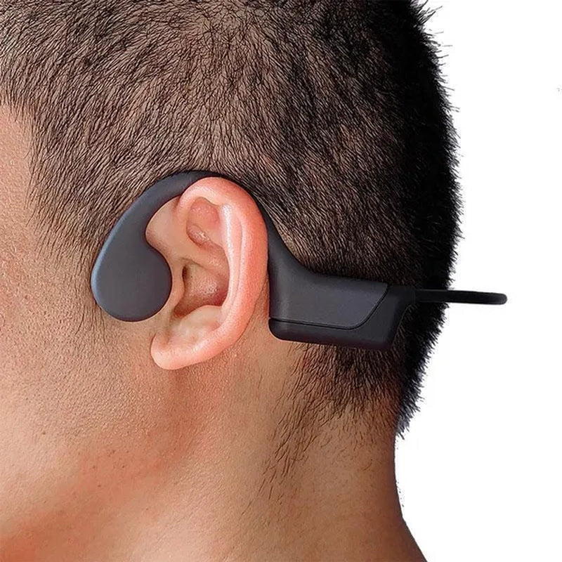 Open Ear Bone Conduction Bluetooth Headphones Waterproof Stereo Wireless Headset with Microphone for Driving Working Running Cycling