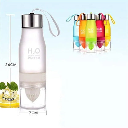 650ML Water Bottle Plastic Fruit Fruit Infusion Kids Drink Outdoor Sports Sports Bottle Citr 114