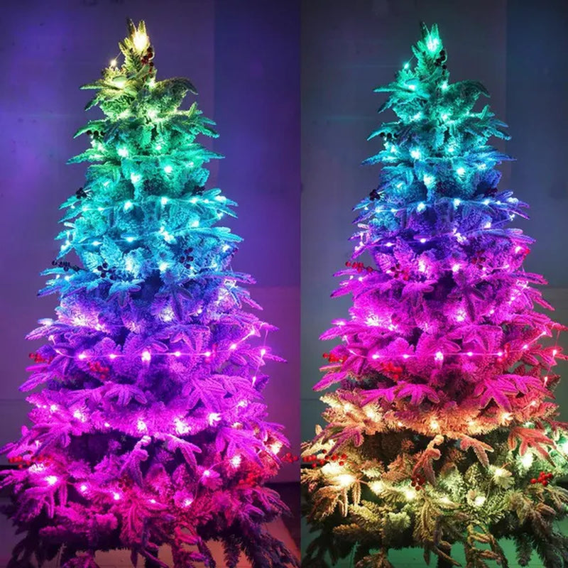 Led Strip Light APP Control RGB Infrared Bluetooth ontroller Christmas Tree Light Christmas Decor For Home Holiday Decorative New Year Lamp Christmas decorations
