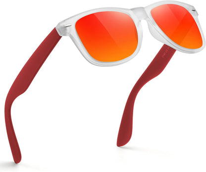 Sunglasses Men Polarized Sunglasses for Mens and Womens,Black Retro Sun Glasses Driving Fishing UV Protection