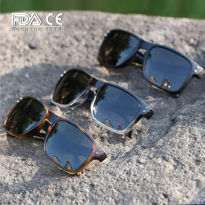 Polarized Square Sunglasses for Men and Women Matte Finish Sun Glasses UV Protection Glasses