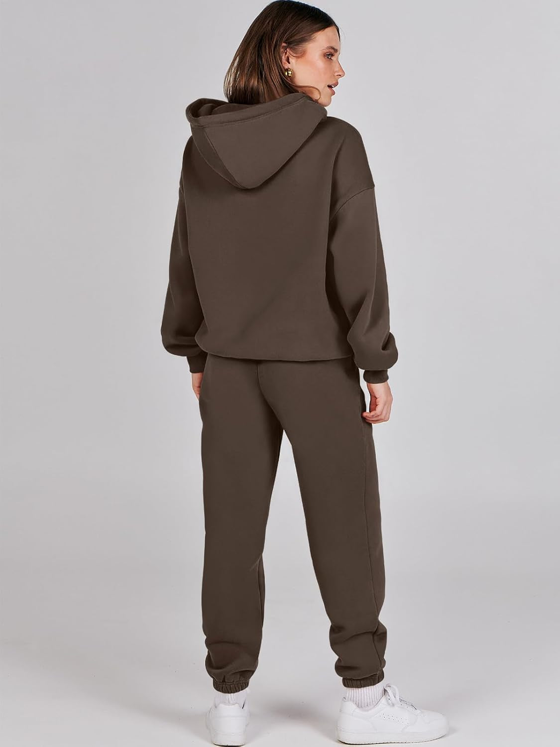 Womens 2 Piece Outfits Lounge Hoodie Oversized Sweatshirt Jogger Sweatpants Y2K Tracksuit Sweatsuit Set Fall Clothes
