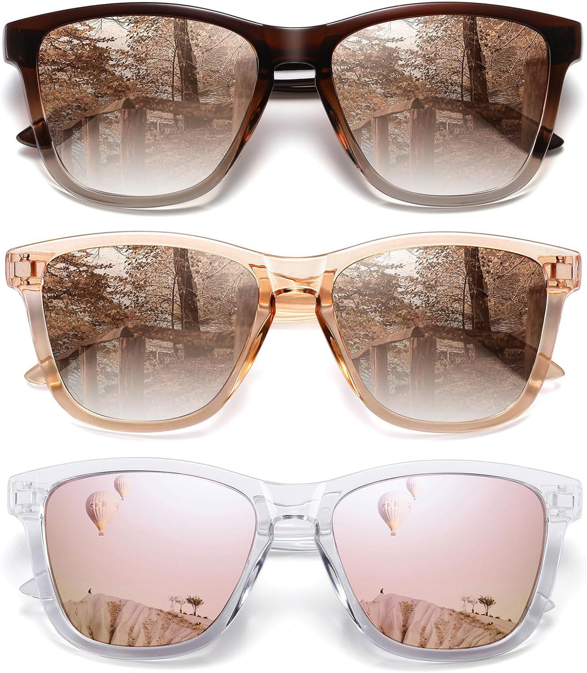 Polarized Sunglasses for Women Men Trendy Classic Retro Designer Style Fashion UV400 Protection