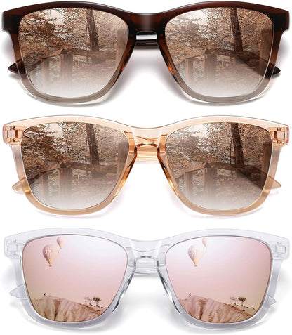 Polarized Sunglasses for Women Men Trendy Classic Retro Designer Style Fashion UV400 Protection