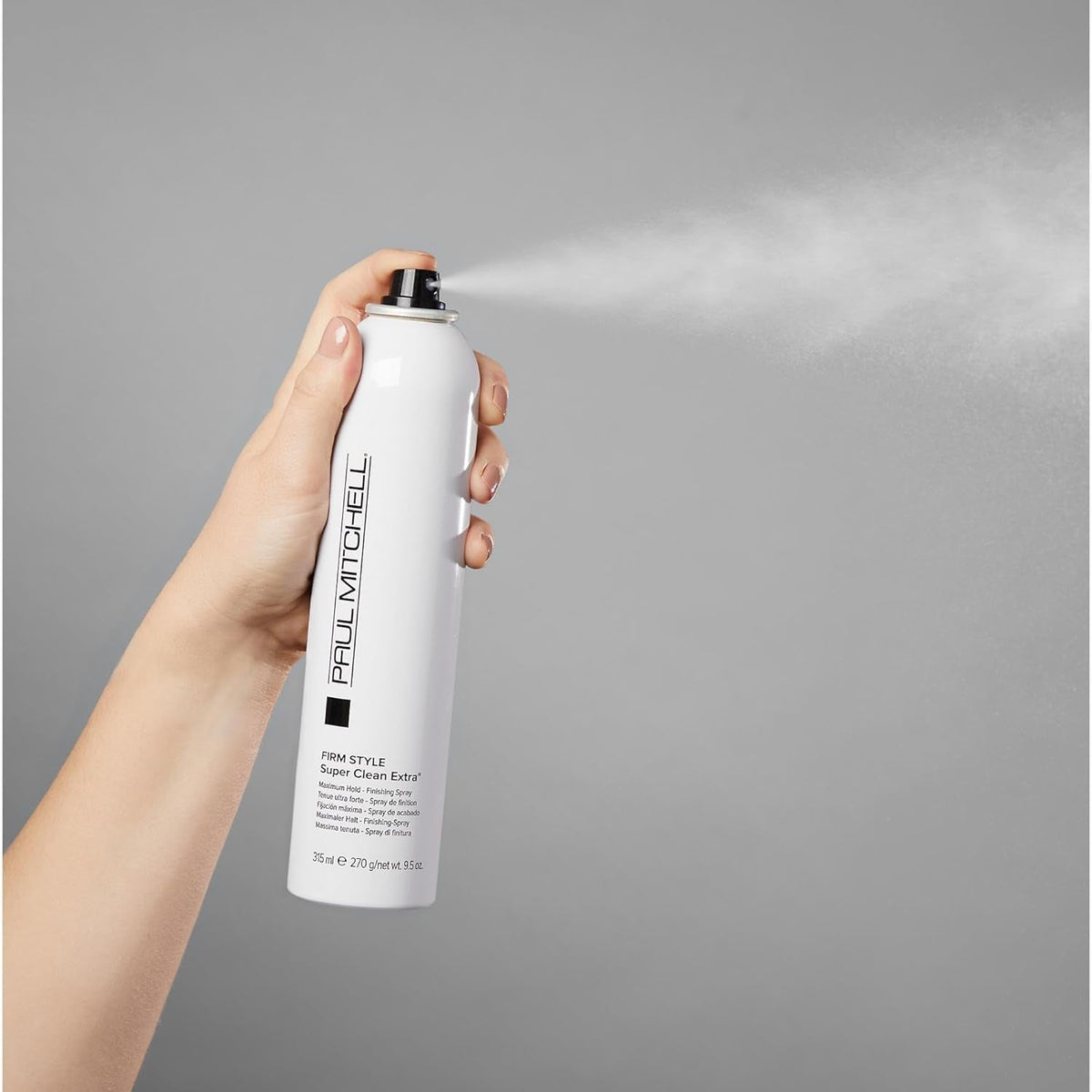 Paul Mitchell Super Clean Extra Finishing Hairspray, Maximum Hold, Shiny Finish, for All Hair Types, 9.5 Oz.