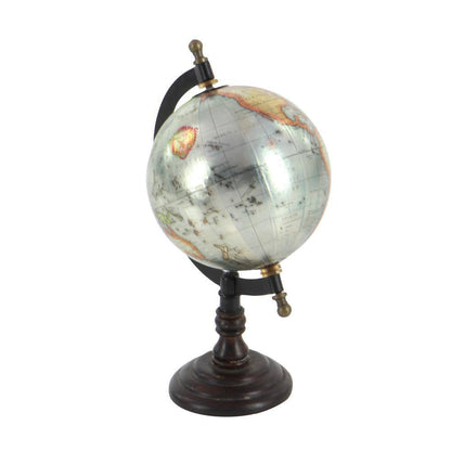10 In. Brown Mango Wood Decorative Globe