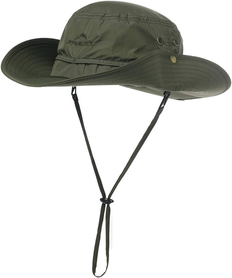 Oversize XL XXL Large Wide Brim Waterproof UPF 50+ Bucket Sun Summer Travel Fishing Hiking Fisherman Hat Detachable Chin