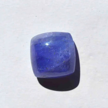31 Carat Natural Tanzanite Gemstone Loose Cabochon, Healing Crystal, Square Shape, Craft Supplies G22544