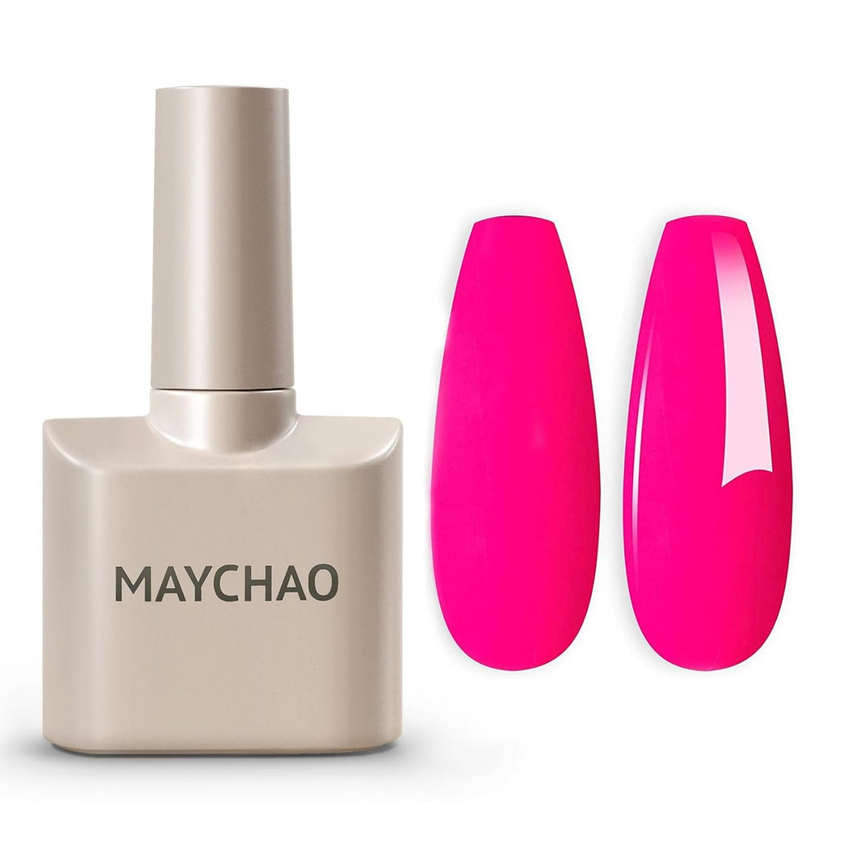 15ML Hot Pink Gel Nail Polish 1Pc Bright Pink Gel Polish Soak off UV LED Nail Gel Polish Nail Art Starter Manicure Salon DIY at Home, 0.5 OZ