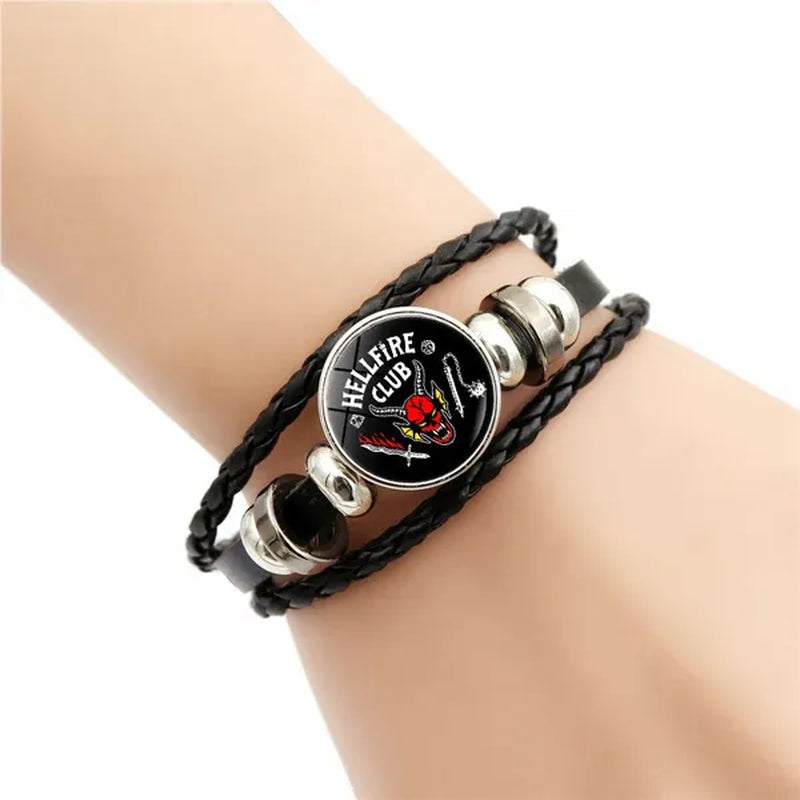 12 Styles Stranger Things 4 Hellfire Club Time Gem Bracelets & Bangles for Unisex Women Men Fashion Jewelry Gifts