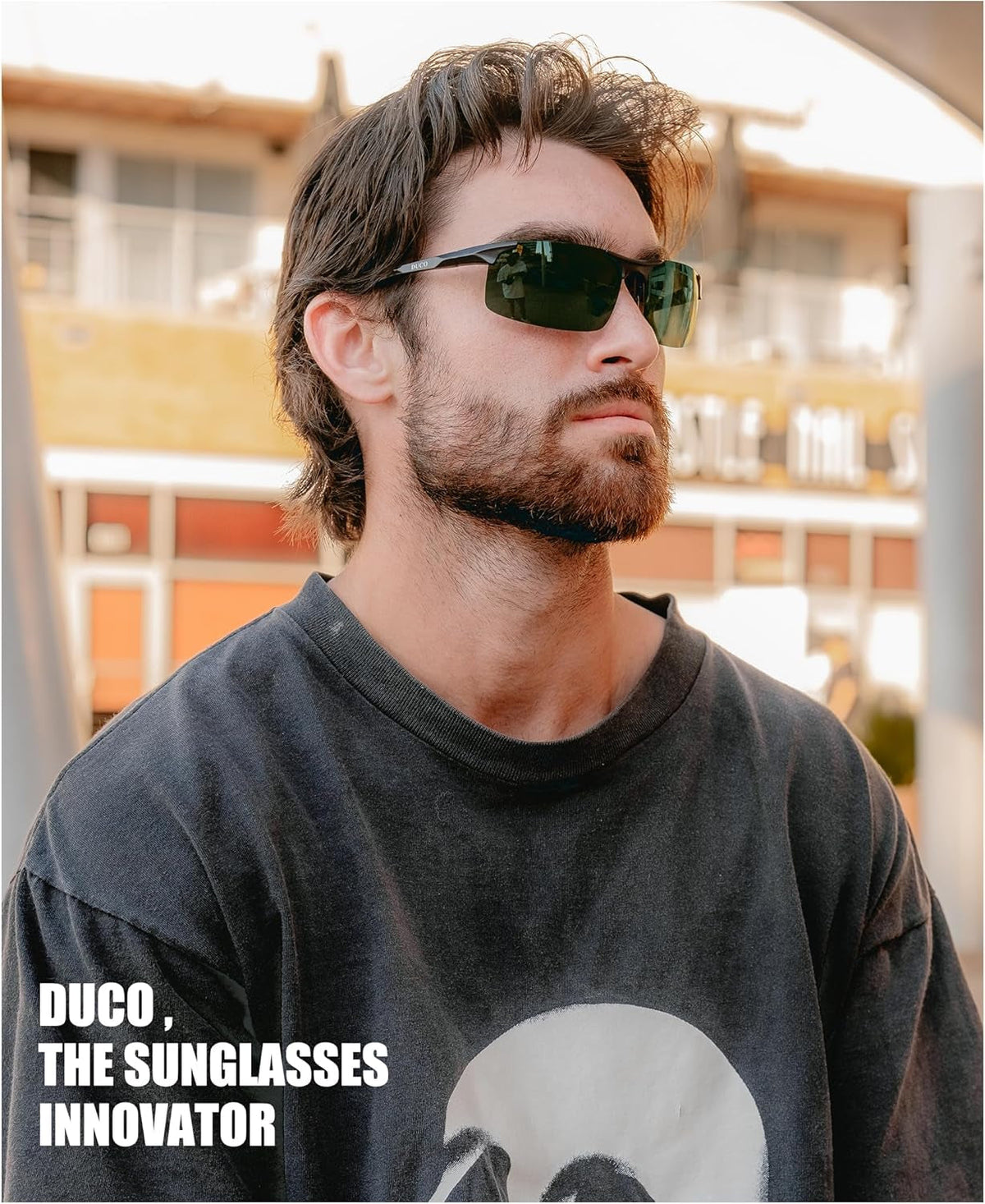 Mens Sports Polarized Sunglasses UV Protection Sunglasses for Men 8177S