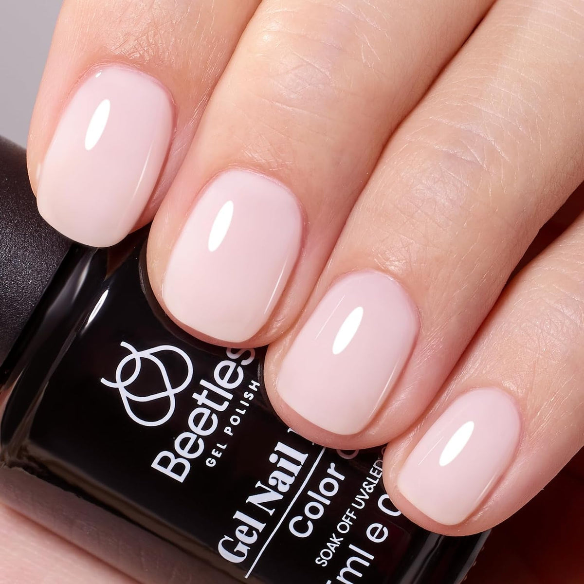 Beetles Neutral Gel Nail Polish 15ml Nude Pink Polish Set Pink Jelly Soak Off U V LED Nail Lamp Translucent Nail Art Gel
