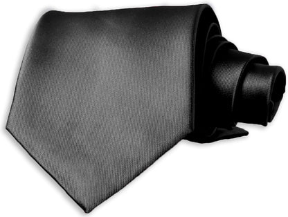 Silk Ties for Men 3.5 Inch Mens Ties Silk Black Ties for Men Satin Tie Solid Color Ties for Men
