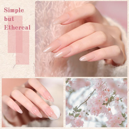 Nude Pink Gel Nail Polish Set, 10 Colors Neutral Nude Gel Polish Kit Translucent Milky White Purple Spring Summer Trend Nail Art DIY Manicure at Home Gifts for Girls Women