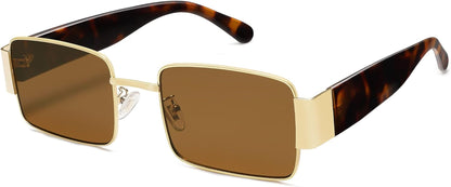 Fashion Rectangle Sunglasses for Women Men Retro Vintage Narrow Sun Glasses SJ1162