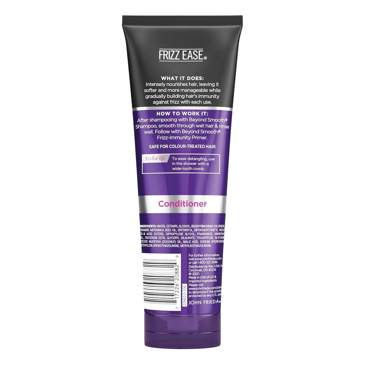 Frizz Ease beyond Smooth Frizz-Immunity Conditioner, 8.45 Ounces, Anti-Humidity Conditioner, Prevents Frizz, with Pure Coconut Oil
